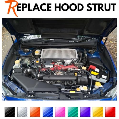 Hood Lift Supports Compatible with Subaru WRX STI VA 2014-2021 Front Bonnet Gas Struts Dampers Springs Replacement Shocks Arm Props