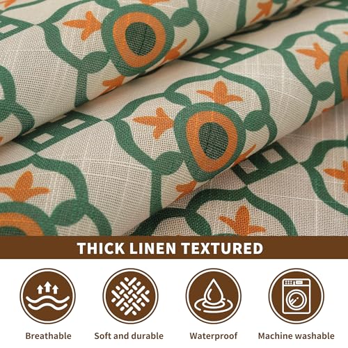 Rectangle Waterproof Tablecloth Linen Textured Table Cloth,Stain and Wrinkle Resistant Washable Fabric Table Cover for Dining, Party, Camping and Outdoor, 60 x 120 Inch, Beige Plaid - color: Beige Plaid, size: 60" x 120" (Rectangular)