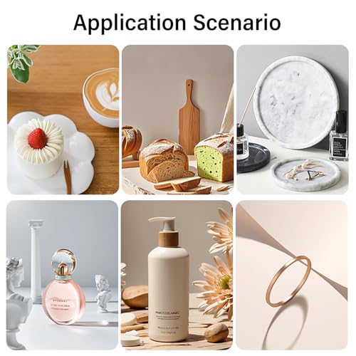 Photo Backdrop Board 7pcs 14patterns Small Product Food Photography Double-Sided Table Top Backdrop Kit Flat Lay Props for Jewelry and Cosmetics(16X11.5 Inch) - color: Wood Solid Color