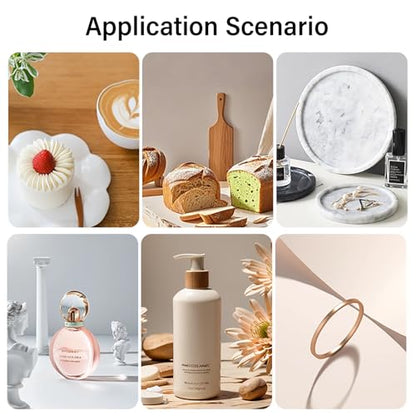 Photo Backdrop Board 7pcs 14patterns Small Product Food Photography Double-Sided Table Top Backdrop Kit Flat Lay Props for Jewelry and Cosmetics(16X11.5 Inch) - color: Wood Solid Color