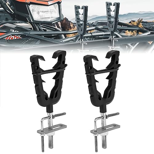 KEMIMOTO ATV UTV Hunting Tool Mount for 0.79 in - 1.97 in Square Tube, Tool Holder Rack with Rubber Straps