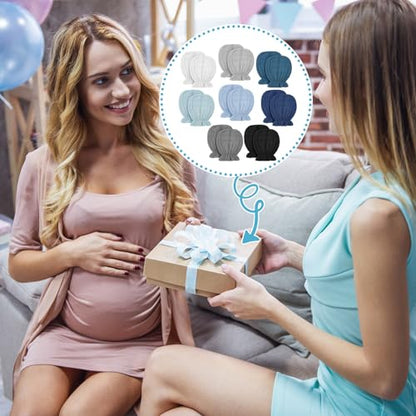 Newborn Baby Muslin Mittens 0-6 Months No Scratch Elastic Wrist Soft Breathable Gloves Bulk Cotton for Infant - color: Fresh Color