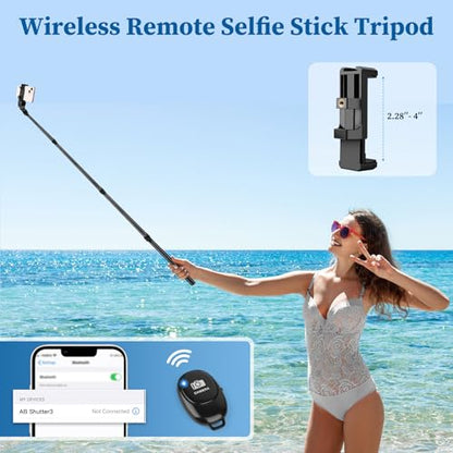 Nineigh Phone Tripod, 70" Selfie Stick Tripod Stand Cell Phone Tripods with Remote Phone Holder Carry Bag, Aluminum Alloy Selfie Stick Tripods, Compatible with iPhone Samsung GoPro Smartphone - size: 70 Inch