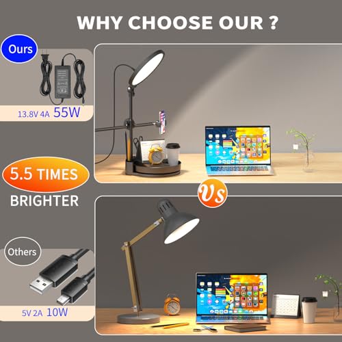 Selfie Light Kit for Desk and Laptop,55W Dimmable Full Screen Ring Light,with Rotating Storage Box,Pen Holder Stand,Phone Holder and Controller (red, 10.5) - color: red