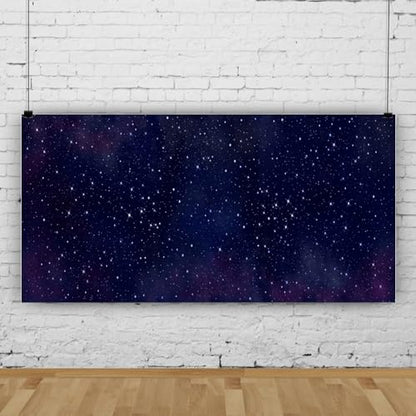 10x6.5ft Starry Night Backdrop for Photography Night Sky Stars Universe Space Starry Galaxy Stars Starry Sky Background Birthday Wedding Baby Shower Party Banner Decorations Cake Table Props - size: 10x6.5ft