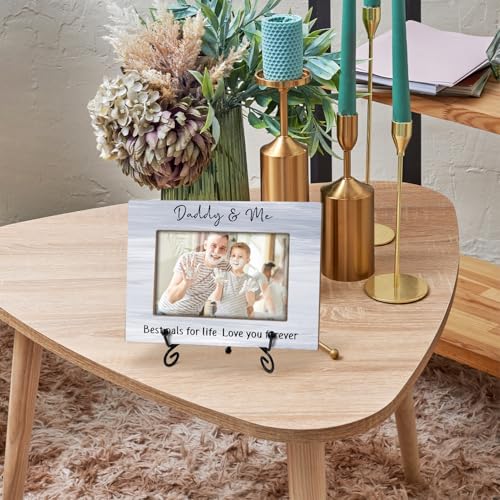 Daddy & Me Picture Frame - Love You Forever,Dad and Fathers,4x6 Photo Frame for Tabletop Display Desk Decor - 03 - color: Frame03