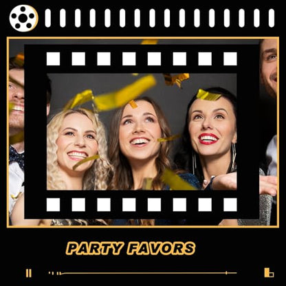 Beeveer Upgraded 32 x 24 Inch Large Photo Booth Props Picture Frame Vintage Photo Frame Friends Selfie Props for Wedding Mexico Birthday Bachelorette Graduation Party Supplies (Filmstrip Style) - style: Filmstrip Style