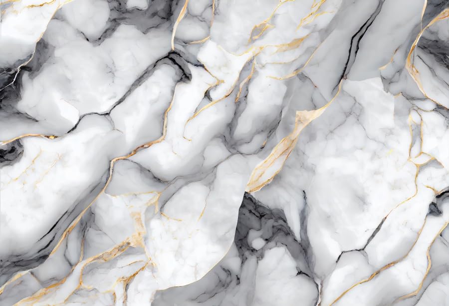 Black White Marble Photography Backdrop Luxury Abstract Modern Black and Gray Marble Gradient Art Texture Wedding Birthday Party Banner Studio Prop Decoration 10x8ft - color: Black White