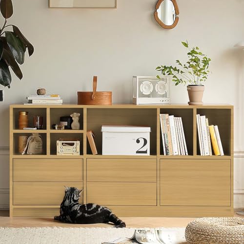 Abyssaly Light Wood Contact Paper Natural Wood Peel and Stick Wallpaper Self Adhesive Waterproof Wallpaper for Kitchen Cabinet Shelf Drawer Liner 11.8" X 197" - color: Light Wood, size: 11.8" x 197"