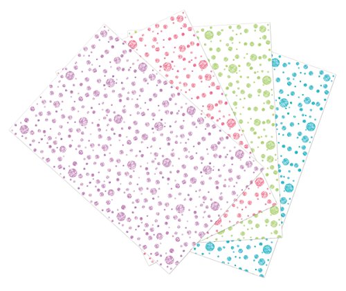 Ella Bella Photography Backdrop Paper, Assorted Stamped Dots (1 ea.: Purple, Aqua, Green & Pink), 48" x 12', 4 Rolls - style: Assorted Stamped Dots
