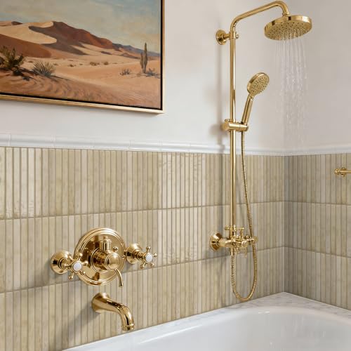 VICCI 20-Sheet Subway Tile Stickers, Warm Brown 3D Textured Marble Peel and Stick Backsplash 4.72x9.68 Inch, Waterproof No-Grout - color: Warm Brown