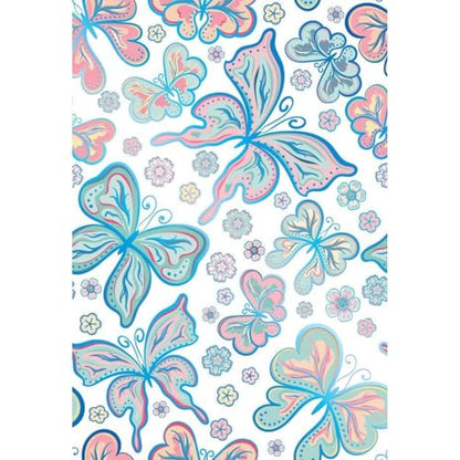 Main Street Peel and Stick Wallpaper Eco-Friendly Sheets 12 Pack, 11 X 16 Inch Bohemian Butterflies Design, Wall Mural for Home Decor, Removable Wall Decor Wallpaper Peel and Stick for DIY Projects - style: Bohemian Butterflies Design SCF