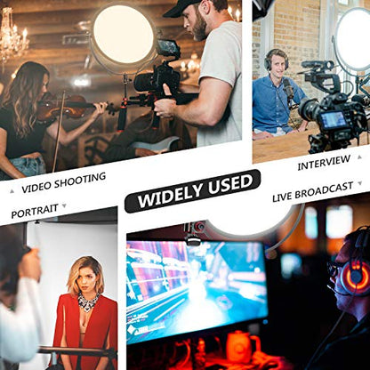 Neewer LED Bi-Color Studio Round Lighting, Ultra Thin Studio Edge Flapjack Light, 18''/45.5cm 70W Dimmable Portrait Light with AC Adapter/2.4G Wireless Remote (Battery/Light Stand Not Included) - style: Bi-Color