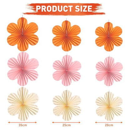 Roetyce Retirement Party Decorations Women, Pink Orange Happy Retirement Banner Paper Fan Tassel, Flower Themed Office Retired Party Supplies for Coworker, Funny Legend Has Retired Photo Backdrop