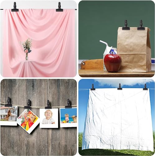 Backdrop Spring Clamps - 6 Pack of 4" Heavy Duty Clips for Photography Background Stands, Woodworking & Home Improvement Projects - size: 6 Packs