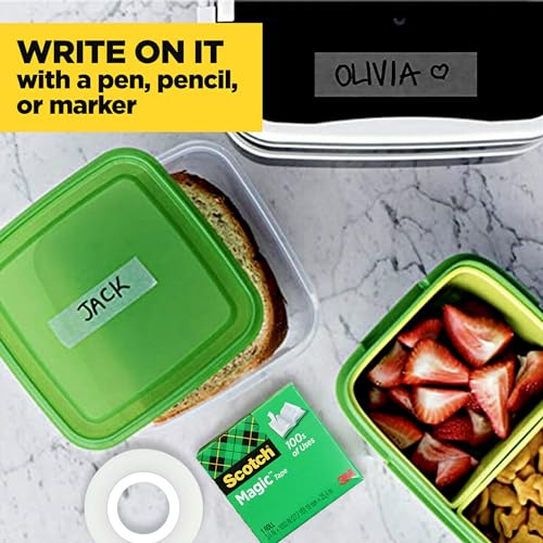 Scotch Magic Tape, Invisible, Home Office Supplies and Back to School Supplies for College and Classrooms, 24 Rolls - size: 24 Rolls