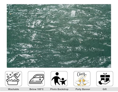 12x8ft Green OSB Board Backdrop Textured Wood Panel Surface Photography Background for Industrial Events Modern Party Tapestry Decorations Banner Photo Booth Props - size: 12x8ft