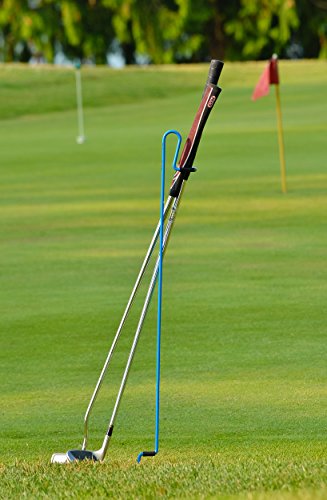 Portable Golf Club Stand by Bronwyck - Lightweight Hands-Free Golf Club Holder for Course, Practice & Driving Range - Multiple Colors - color: Blue