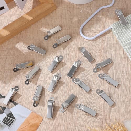 20pcs Metal Alligator Clips, Mini Spring Clamps Spring Clips, Small Alligator Clamps for Wire, Photo, Curtain, Crafts, DIY Decoration Photo