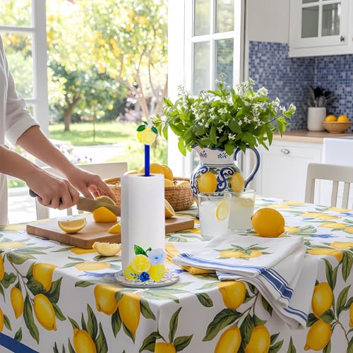 Namalu Capri Lemon Paper Towel Holder Capri Lemon Kitchen Decor Kitchen Fun Paper Towel Holder Dispenser for Bedroom Toilet Countertop Decor - style: Capri Lemon