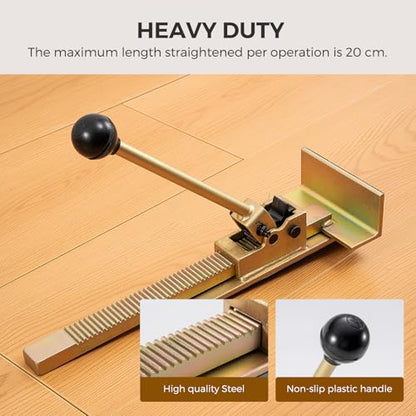 Flooring Jack with Felt Bottom Scratch Resistant, Professional Hardwood Flooring Jack and Positioning Tool for Straightening and Installing Laminate Deck Boards Tile Floor Without Pry Bars (1PCS)