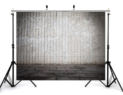 10x5ft Textured Concrete Wall Backdrop Neutral Gray Tone Photography Background for Urban Themed Party and Home Wall Tapestry Decorations Banner Photo Booth Props - size: 10x5ft