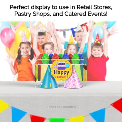 Marketing Holders 4 Pack Clear Acrylic Riser 13" Wide by 4.5" Deep Fixture Retail Jewelry Stores One Piece Reusable Ring Box Platform Lucite Throne Counter or Tabletop Pedestal - size: 13"W x 4.5"D x 6"H