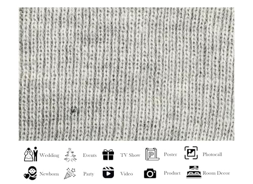 12x8ft Fabric Knitted Wool Texture Backdrop Ribbed Fabric Surface Photography Background for Textile Party Decor Home Wall Hanging Tapestry Photo Props - size: 12X8ft