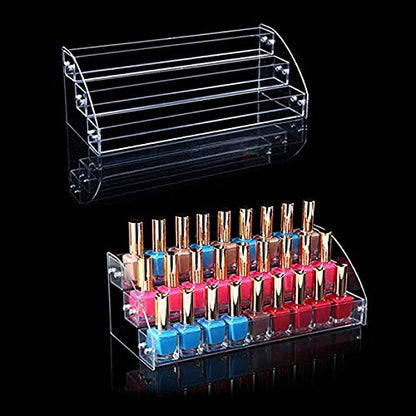 3 Tiers 2PCS Clear Acrylic Nail Polish Holder Essential Oils Stand Lipstick Makeup Desktop Organizer Candy Storage Retail Store Display Brochure Space Saver Agentia Container Exhibition Sample Show - size: 3 Floors 2 Sets