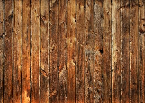 BELECO 7x5ft Fabric Vintage Brown Wood Texture Backdrop Rustic Old Wood Panels Retro Barnwood Wood Wall Background Baby Shower Birthday Party Decor Kids Adults Photo Booth Shoot Studio Props - size: 7x5FT