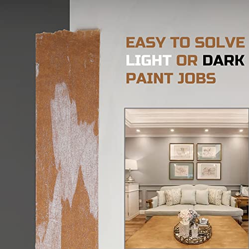Lichamp 4 Pack Brown Painters Tape 1 inch, Brown Masking Tape 1 inch x 55 Yards x 4 Rolls (220 Total Yards)