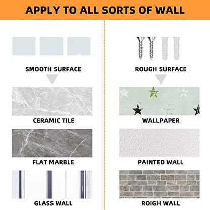 Acrylic Wall Shelves,Clear 6 inch Floating Shelves for Display,Echo,Cameras,Speaker,Router Wall Mounted Transparent Small Invisible Shelves with Adhesive Bedroom Bathroom Living Room - color: Clear, size: 6 Inch -6Pack