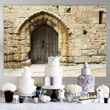 Stone Wall Backdrop Ancient Jerusalem Buildings Backdrops, 10x7ft, Old City Jerusalem Israel Cityscape Photography Background Party Supplies Room Decor Banner Photo Booth Props BJOKPR0616 - size: 10x7