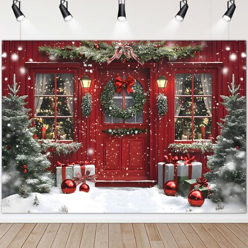 Avezano 8x6 ft Christmas Backdrop for Photography Christmas Shop Backdrop Toy Store Xmas Holiday Party Decorations Photo Booth Props for Kids - size: 8x6ft