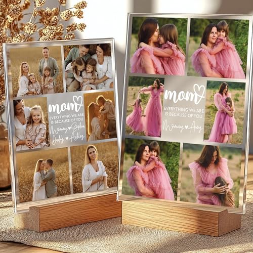 Custom Photo Mothers Day Night Light, Personalized Mom Photo Collage LED Night Light, Birthday Keepsake for Mom, Grandma Gifts, Mothers Day Gifts, Mama Gift - color: Style 5