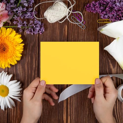 Cdstk Muslin 8.5x11 73lb 25pc Pk Canary Yellow - color: Canary Yellow