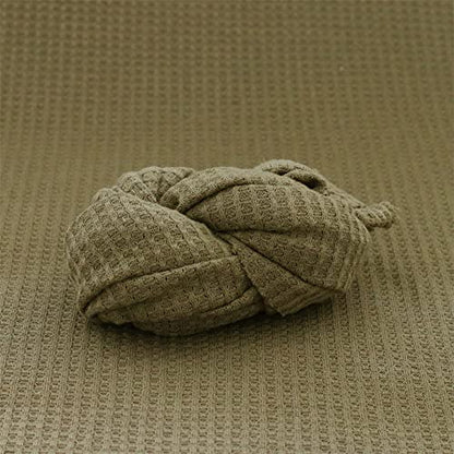 Newborn Photography Props Blanket Wrap Soft Knitted Stretch Baby Boys Girls Photoshoot Prop Cloth (Army Green) - color: Army Green