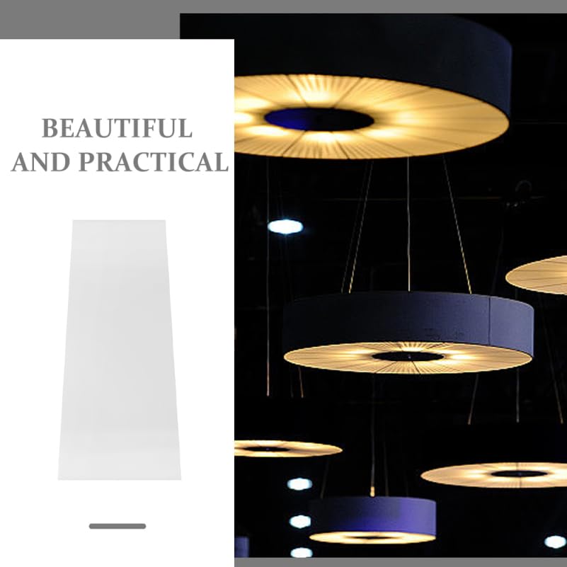 SEWACC Acrylic Lampshade Diffuser Panel for LED Ceiling Lights Semi Transparent Milky White Light Diffuser Plate Wear Resistant Lamp Accessory for Uniform Soft Illumination