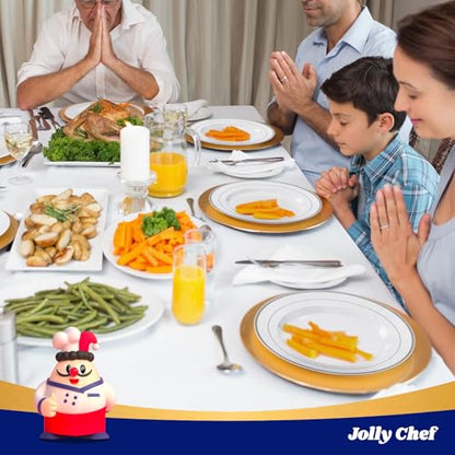 JOLLY CHEF 100 Pieces Silver Plastic Plates, 10 Inch Disposable Plates White Plate with Silver Rim, Heavy Duty Plastic Plates for Christmas, Birthdays and Weddings - style: Silver-100