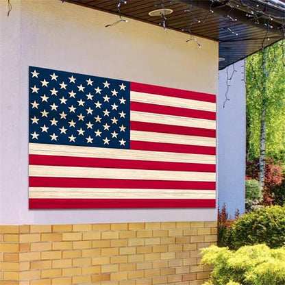 American Flag Backdrop 10x8 FT 4Th of July Independence Day Patriotic Photo Backdrops Rustic Brown Wooden Board Background Large Floor Wall Photo Booth Party Banner Anniversary Supplies - color: Red 2, size: 10x8 FT
