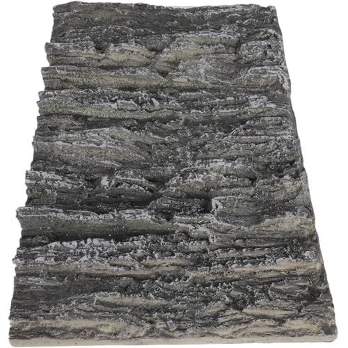 FOMIYES Reptile Tank Background 3D Stalactite Decorative Panel 17.7X11.8X1.6 Inch Pu Foam Aquarium Backdrop for Fish Turtle Habitat Vertical Rock Design