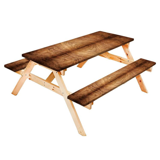 Old Hardwood Floor Texture Plank Print Picnic Table Cover with Bench Covers Camping Essentials Folding Outdoor Table Cloth Gift for Camping and Hiking Lovers - color: Wooden Texture13