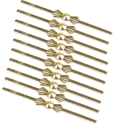 Dong Huang 300pcs Bow Tie Crystal Connectors, Chandelier Connectors Clips Pins, Lamp Part Chlips, Hook for Crystals Replacement, Fastening Parts