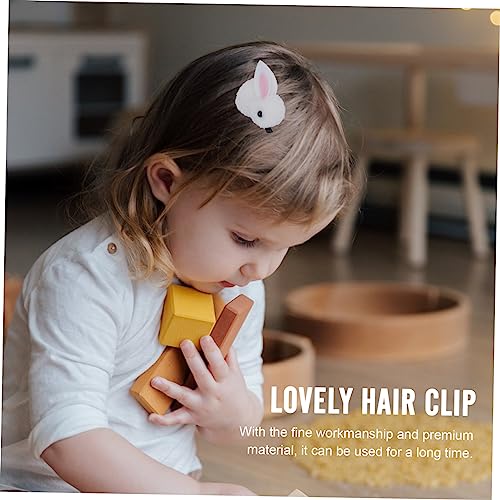 MERRYHAPY Cute Rabbit Hairpin Boys and Girls Hair Clips Plush Hairpin Girl Accessories Bunny Hair Clips