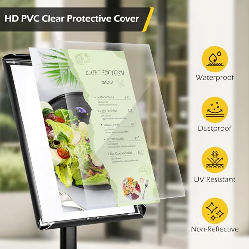 Dyna-Living Sign Holder Stand 11 x 17 Inch Sign Stands for Display, 1 Pack Heavy-duty Pedestal Sign Holder, Adjustable Floor Standing Signs Holders, Poster Holders Stand for A3 Advertising - size: 11'' x 17''-1 Pack