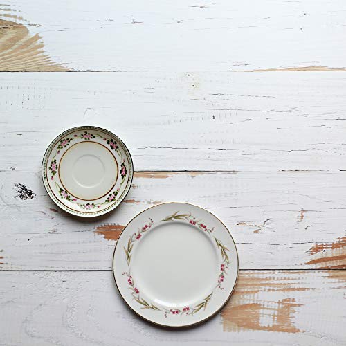 Bessie Bakes Whitewashed Reclaimed Wood Replicated Photography Backdrop 2 Feet Wide x 3 Feet Long 3 mm Thick