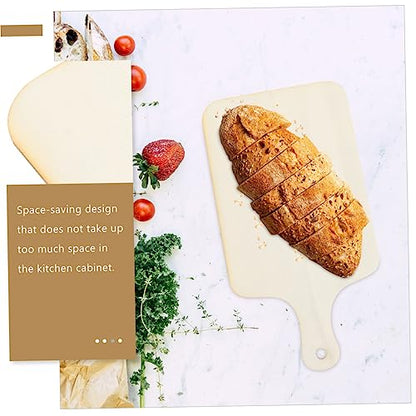 SHOWERORO 3Pcs Mini Wooden Bread Board Fruit Serving Tray Unfinished Diy Chopping Boards for Crafting and Food Presentation for Serving Platters and Kitchen Decor