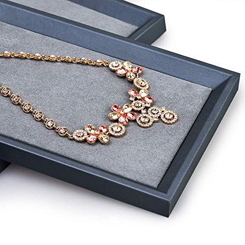 Oirlv Premium Leather Flat Jewelry Tray Jewelry Display Organizer,Valet Tray for Nightstand or Dresser Organizer(Small) - size: Small