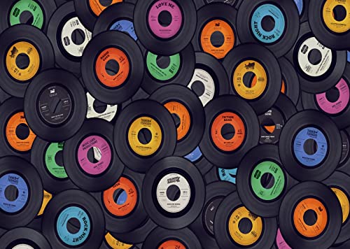 BELECO 8x6ft Fabric Retro Vintage Music Backdrop Vinyl Record Disco Dance Concert Party Music Background for Party Decorations YouTube Photobooth Backdrop Studio Props Wallpaper - size: 8x6ft