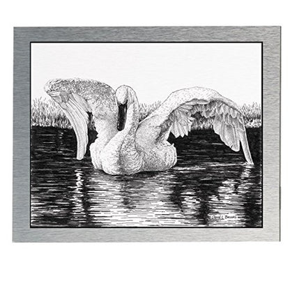 AlumaComp Aluminum Archival Painting & Mounting Panel, 10x10, Double-Sided, 100% Archival, Acid-Free, 4mm Thick, for All Media - Ideal for Professional Photographers, Fine Artists, Graphic Artists - size: 10x10"